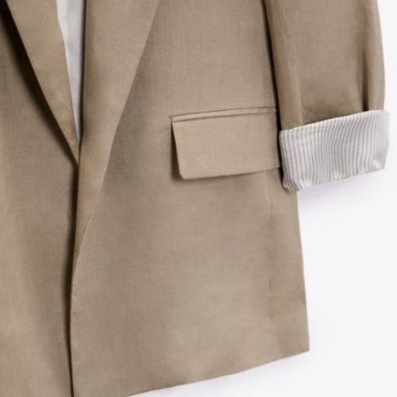 New Season: Zara Linen Blazer - Picture 3 of 3